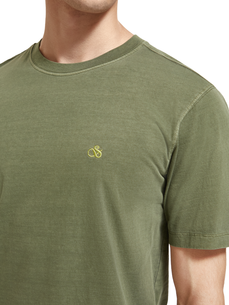 Regular Fit Garment-Dyed Logo T-Shirt