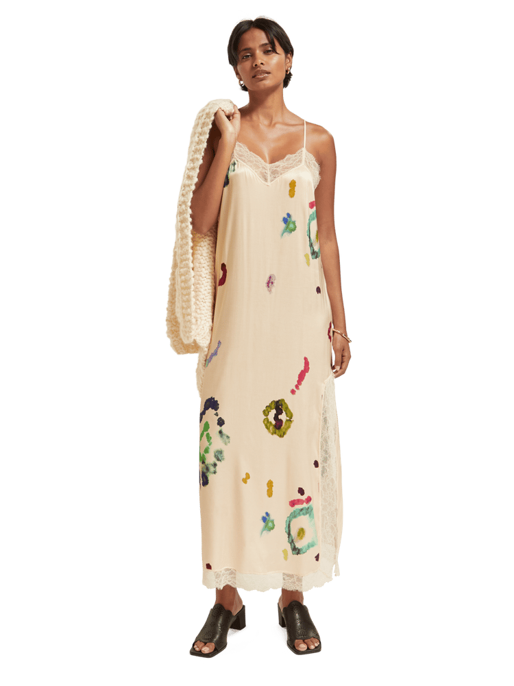 Cami Maxi Dress With Lace Detail