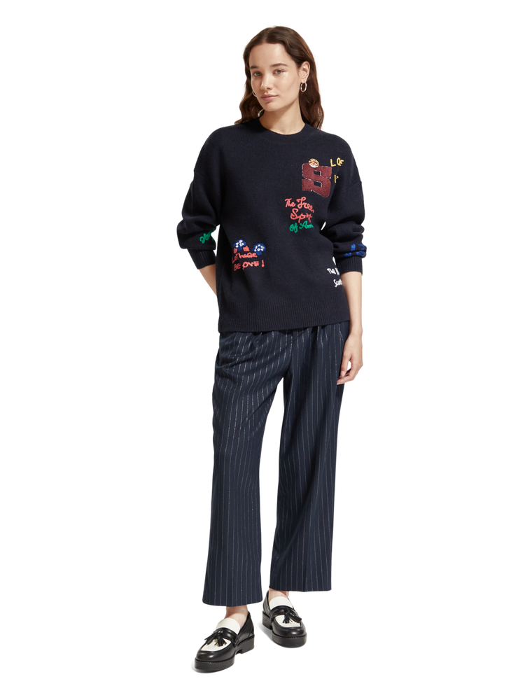 Scotch and 2024 soda embroidered sweatshirt