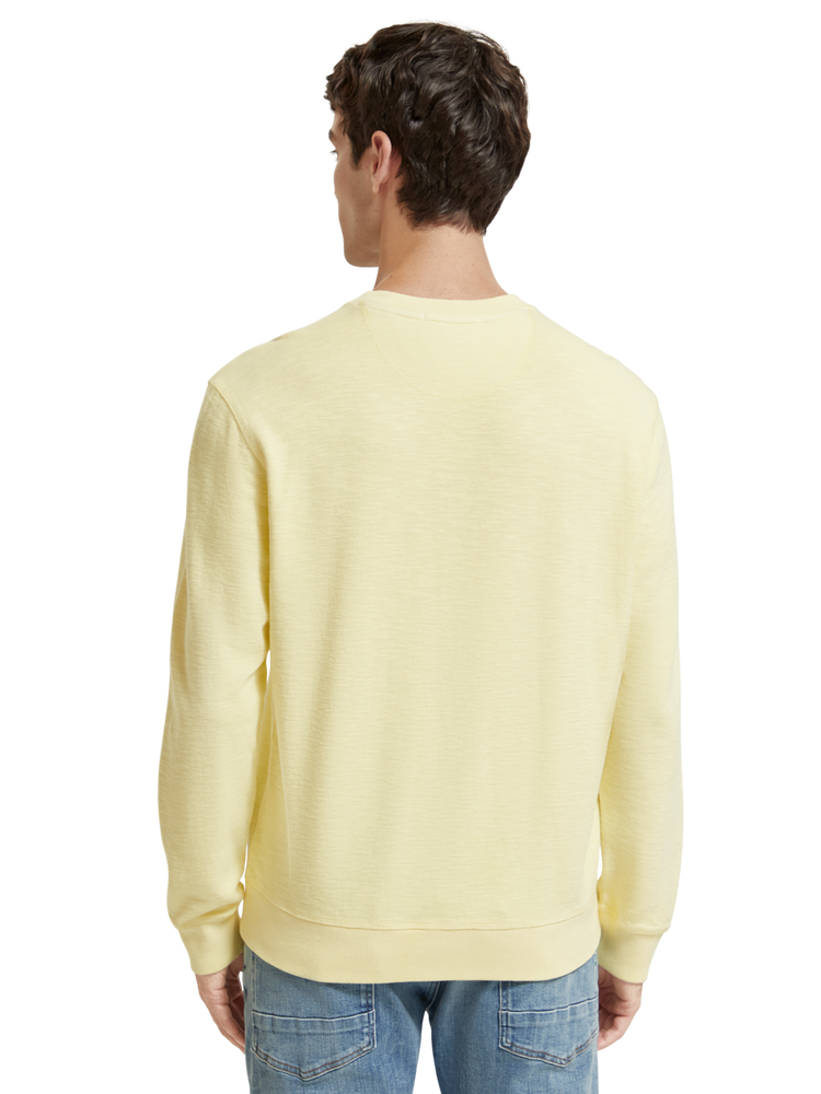 Regular Fit Garment Dyed Sweatshirt In Organic Cotton