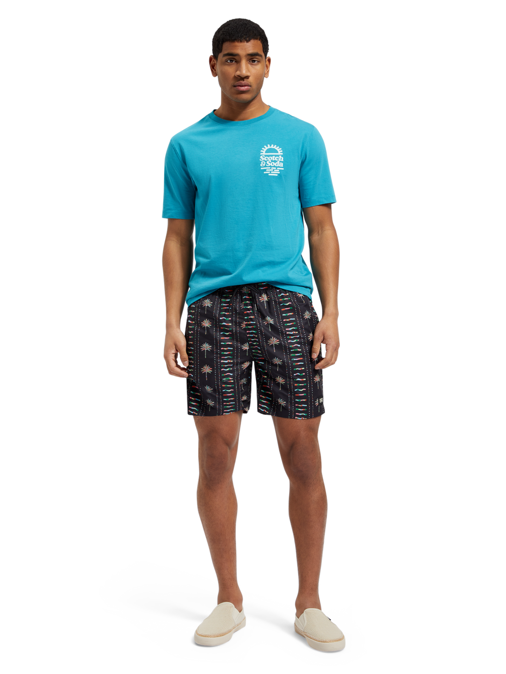 Mid Length Swim Short All Over Print