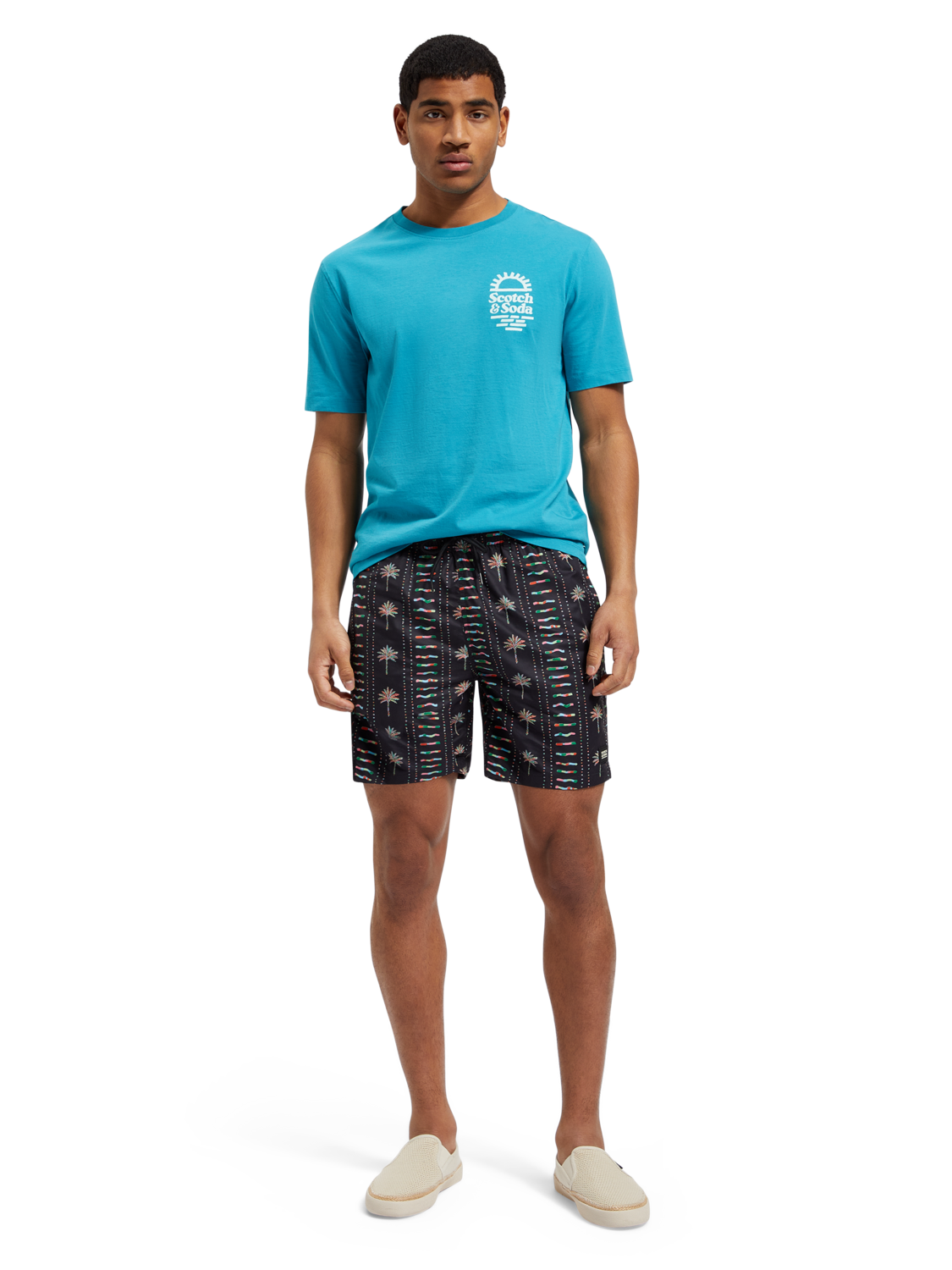 Mid Length Swim Short All Over Print