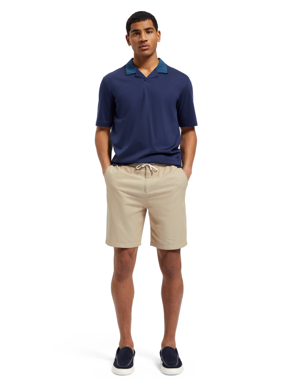 Fave Cotton-Linen Twill Bermuda