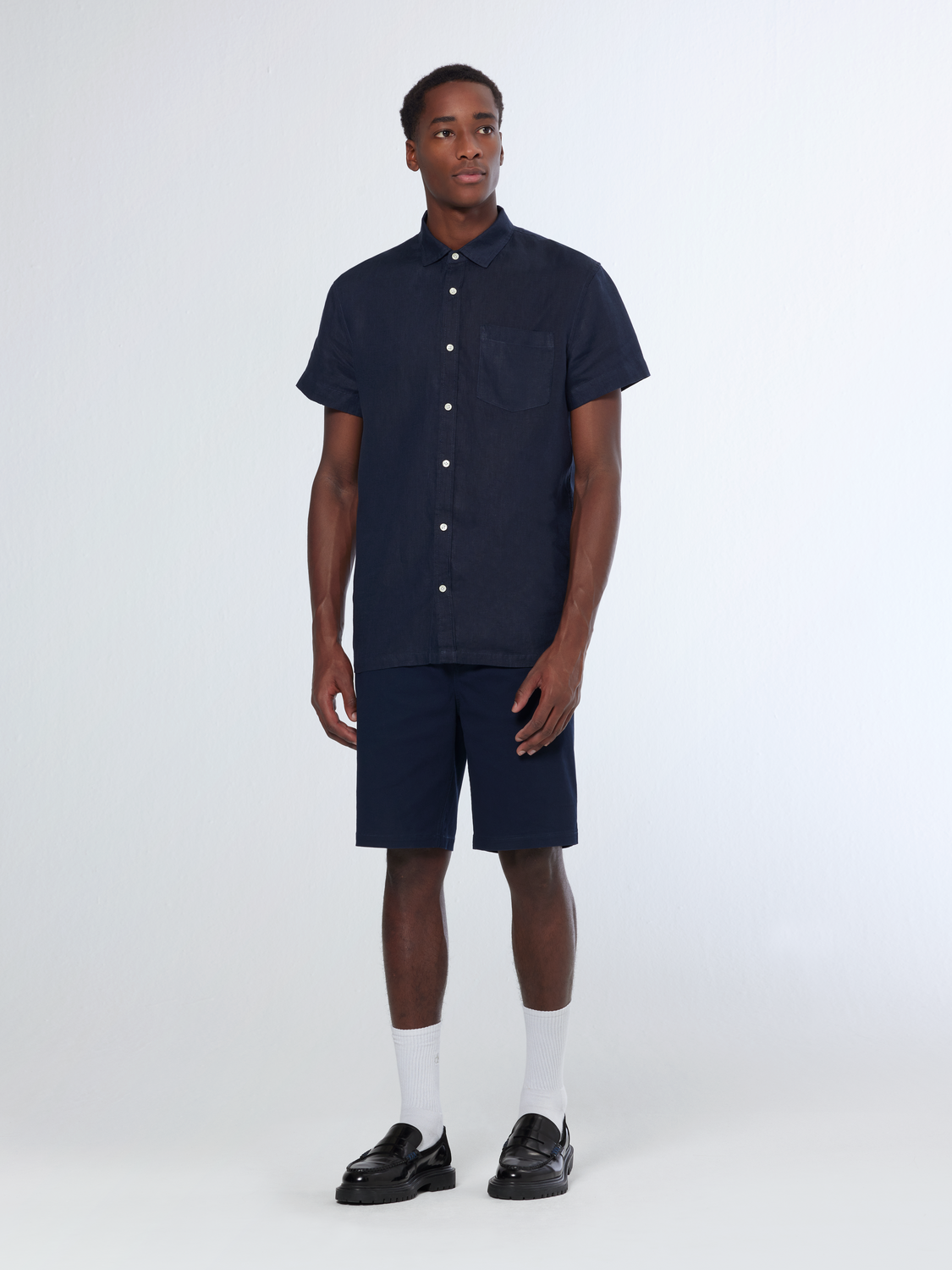 Essentials — Stuart Cotton-Blend Twill Short