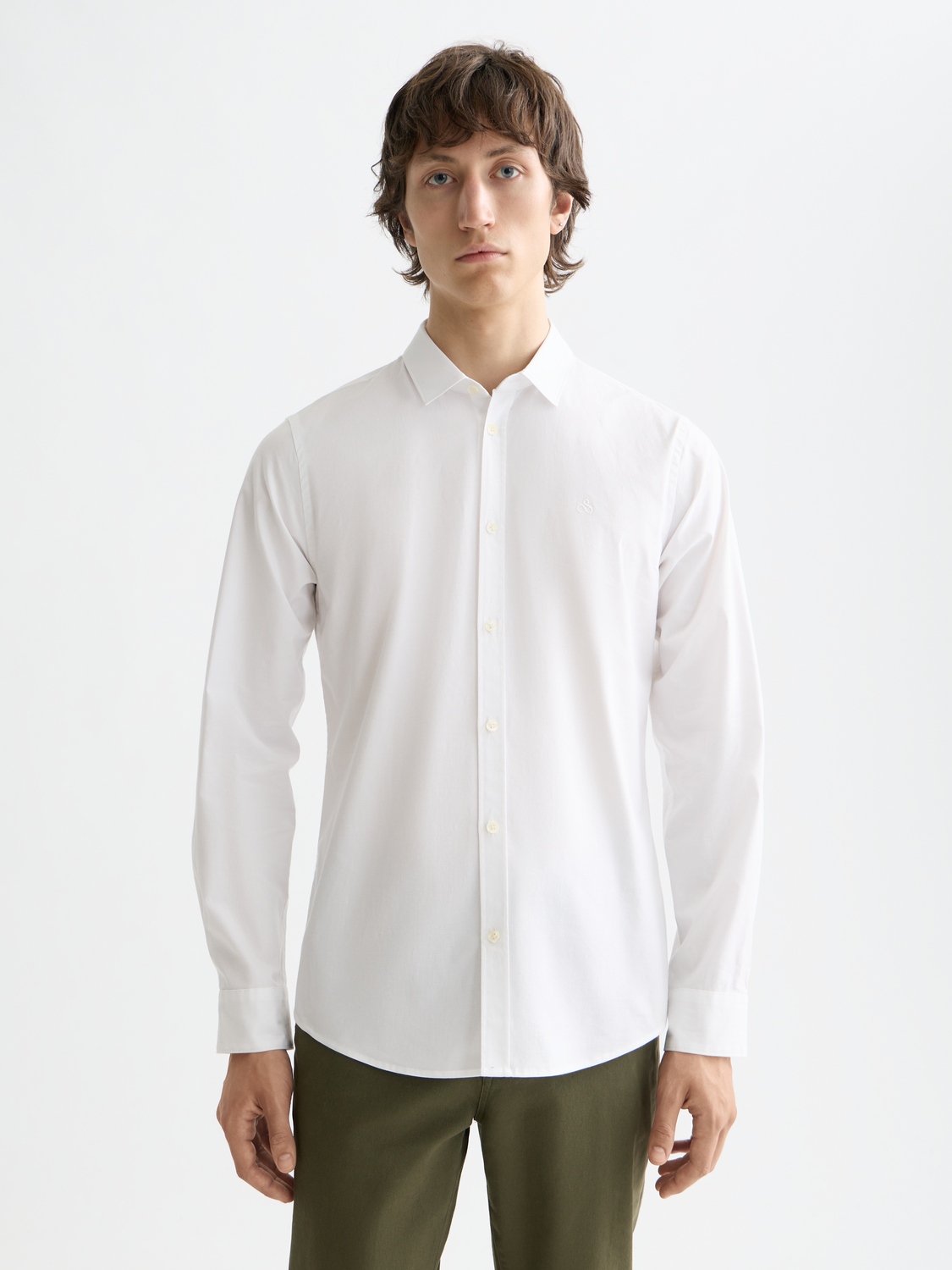 Scotch and Soda Overhemd Essential Poplin Stripe Groen 178704-300 kopen Scotch and Soda Overhemd Essential Poplin Stripe Groen 178704-300 kopen