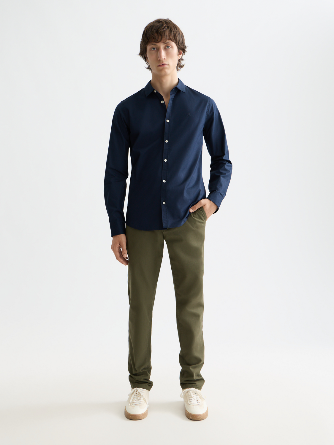 Core Poplin Solid Shirt