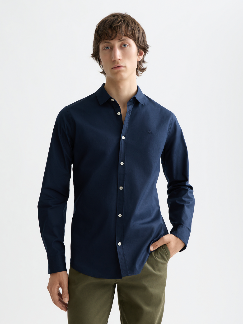 Core Poplin Solid Shirt
