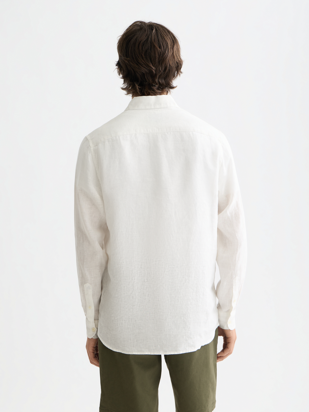 Essentials — Linen Long Sleeve Button-Down Shirt