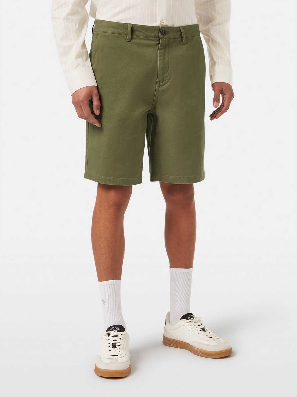 Stuart Washed Cotton-Blend Regular Fit Short