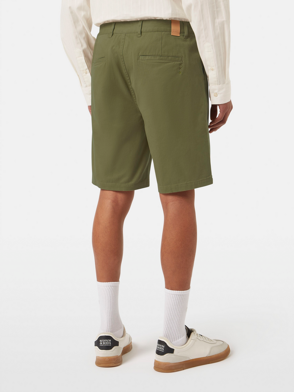 Stuart Washed Cotton-Blend Regular Fit Short