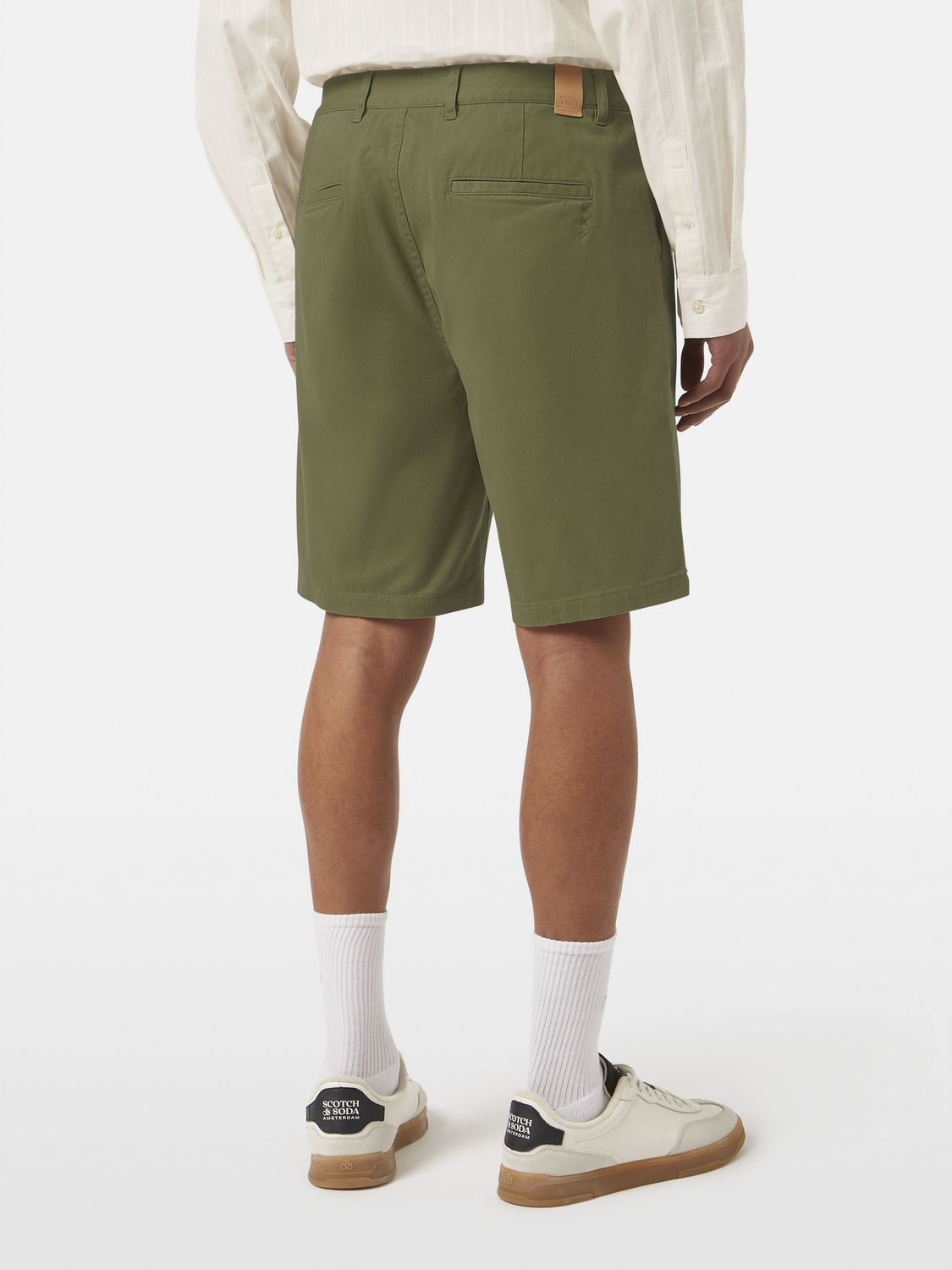 Stuart Washed Cotton-Blend Regular Fit Short