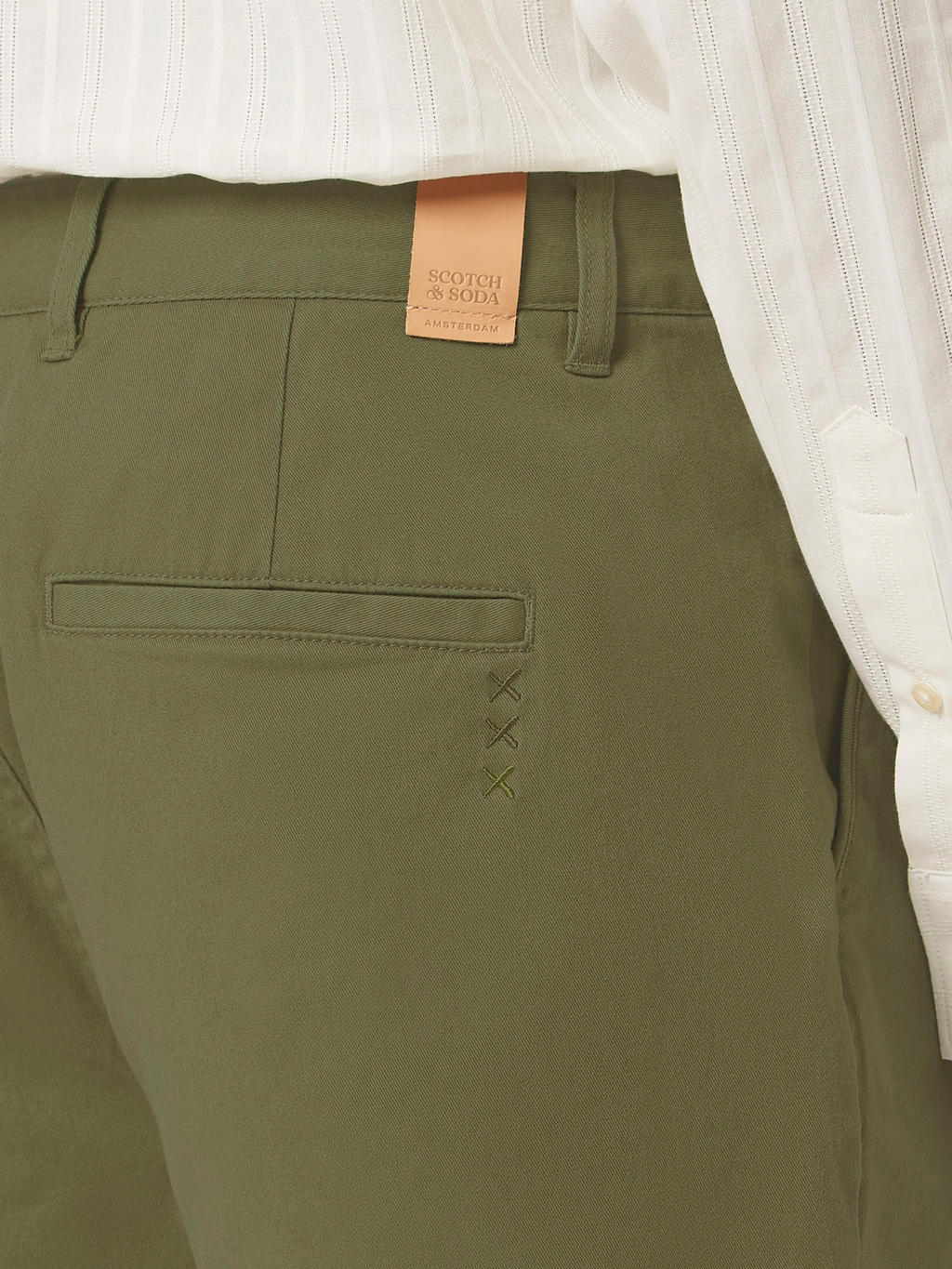 Stuart Washed Cotton-Blend Regular Fit Short