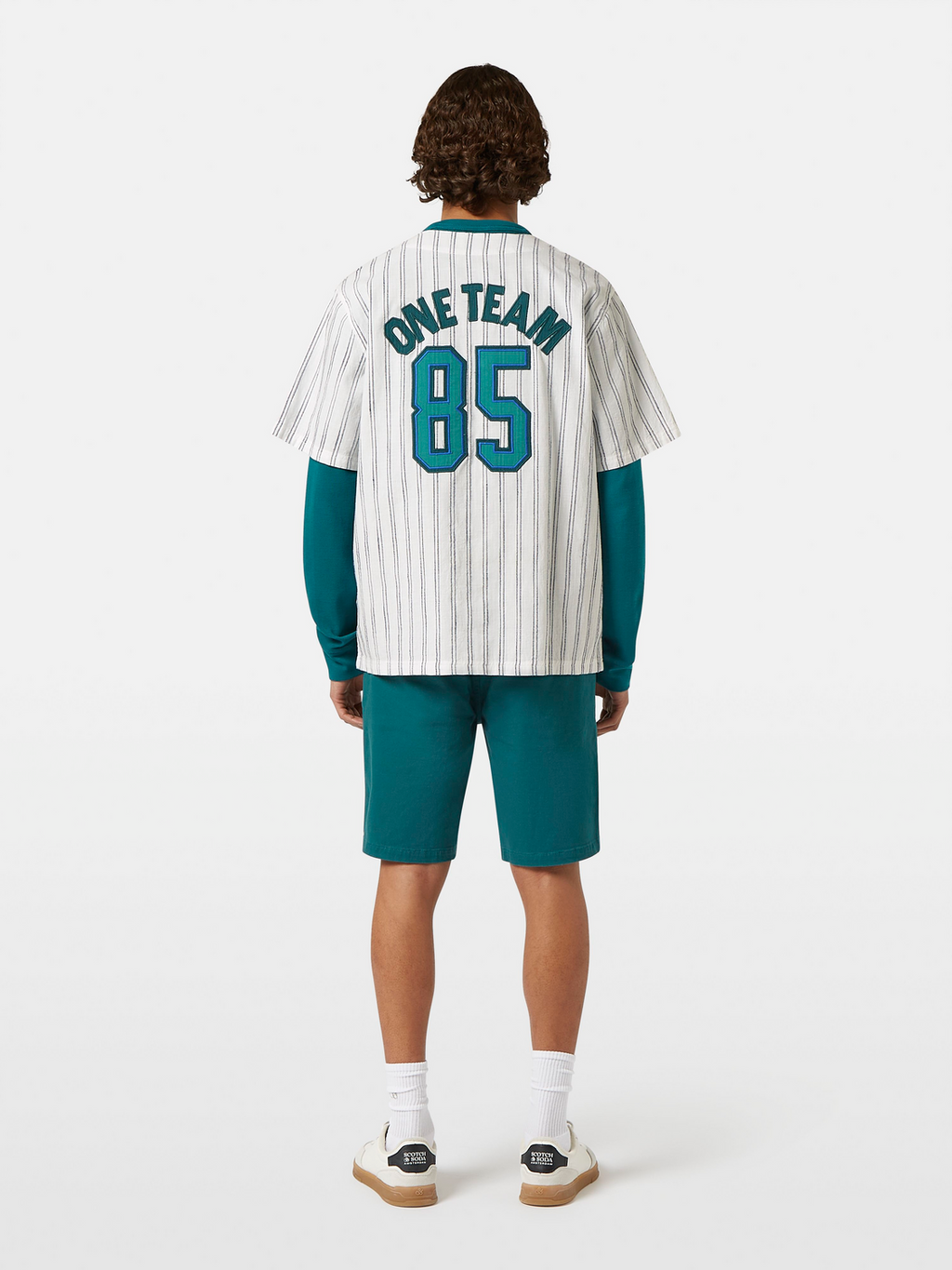 Relaxed-Fit Baseball Short Sleeve Shirt