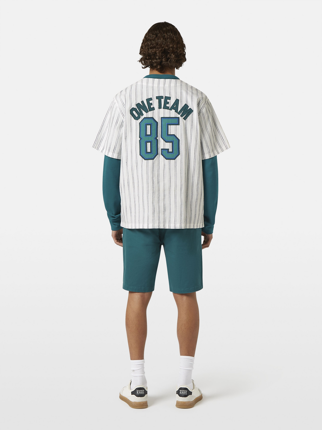 Relaxed-Fit Baseball Short Sleeve Shirt