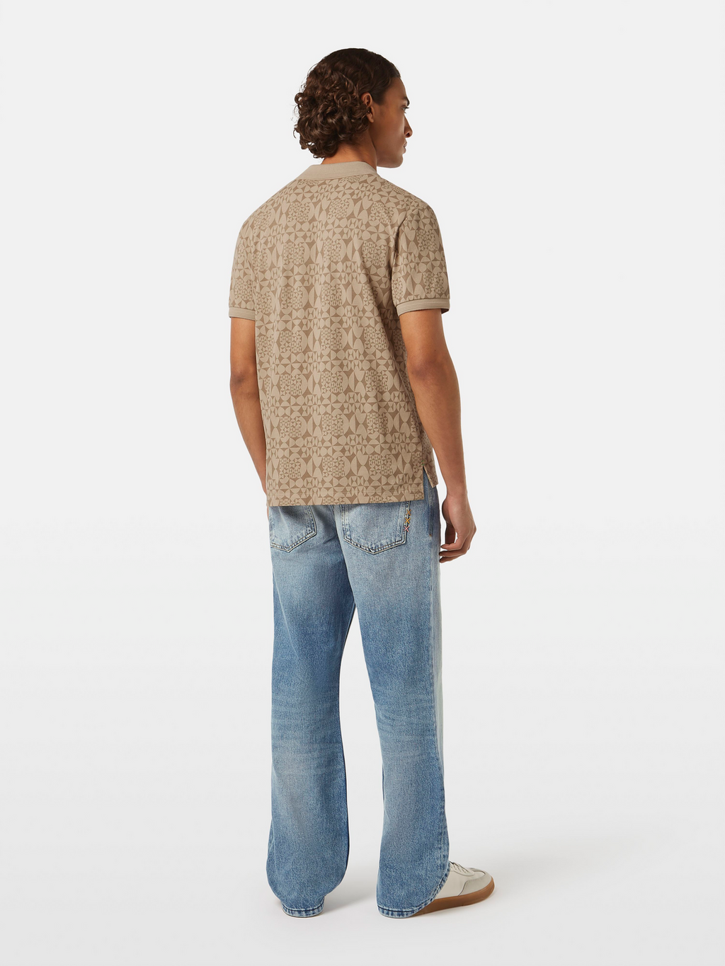 Micro Diamond Print Polo