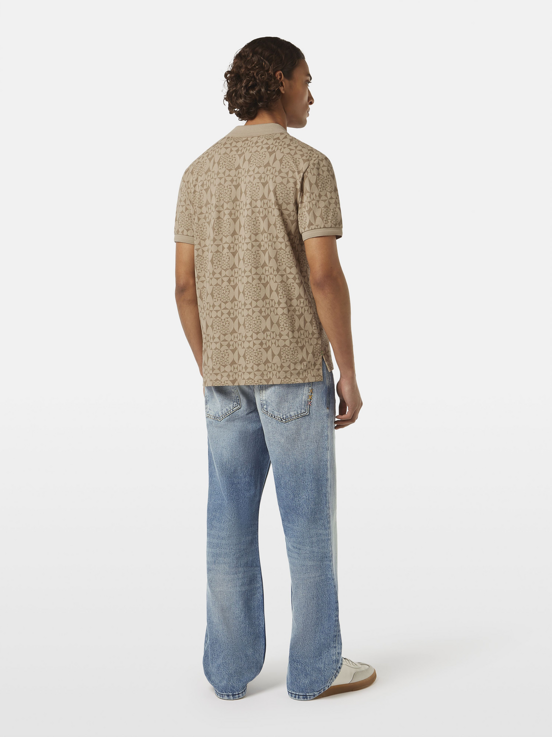 Micro Diamond Print Polo