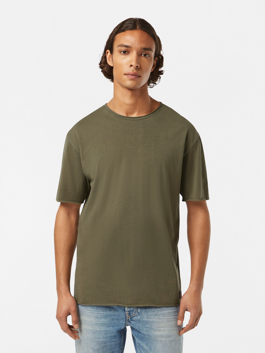 Raw Edge Relaxed Fit T-Shirt