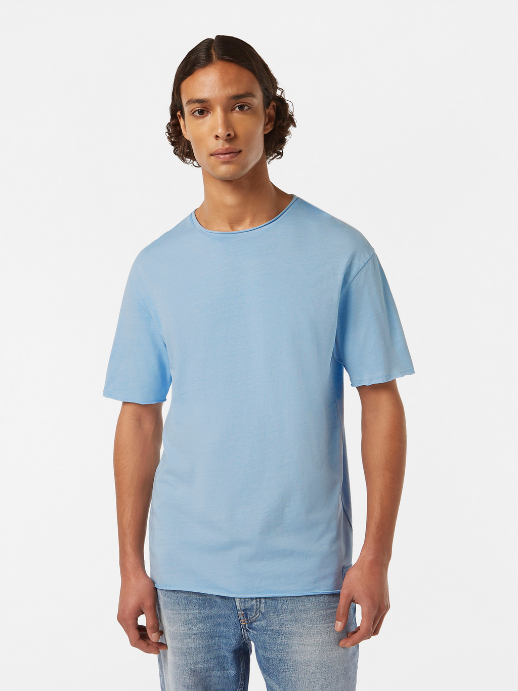 Raw Edge Relaxed Fit T-Shirt