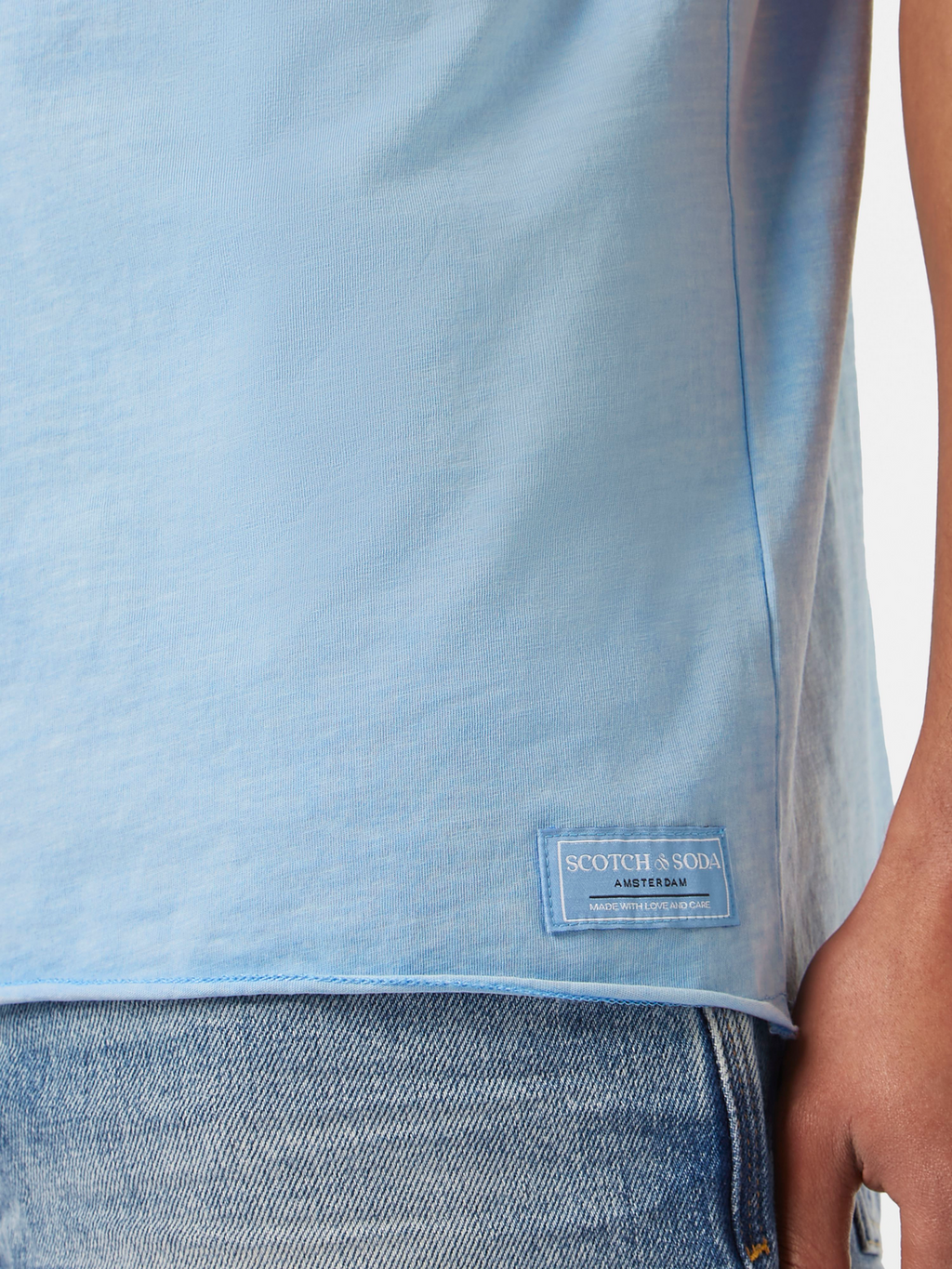 Raw Edge Relaxed Fit T-Shirt