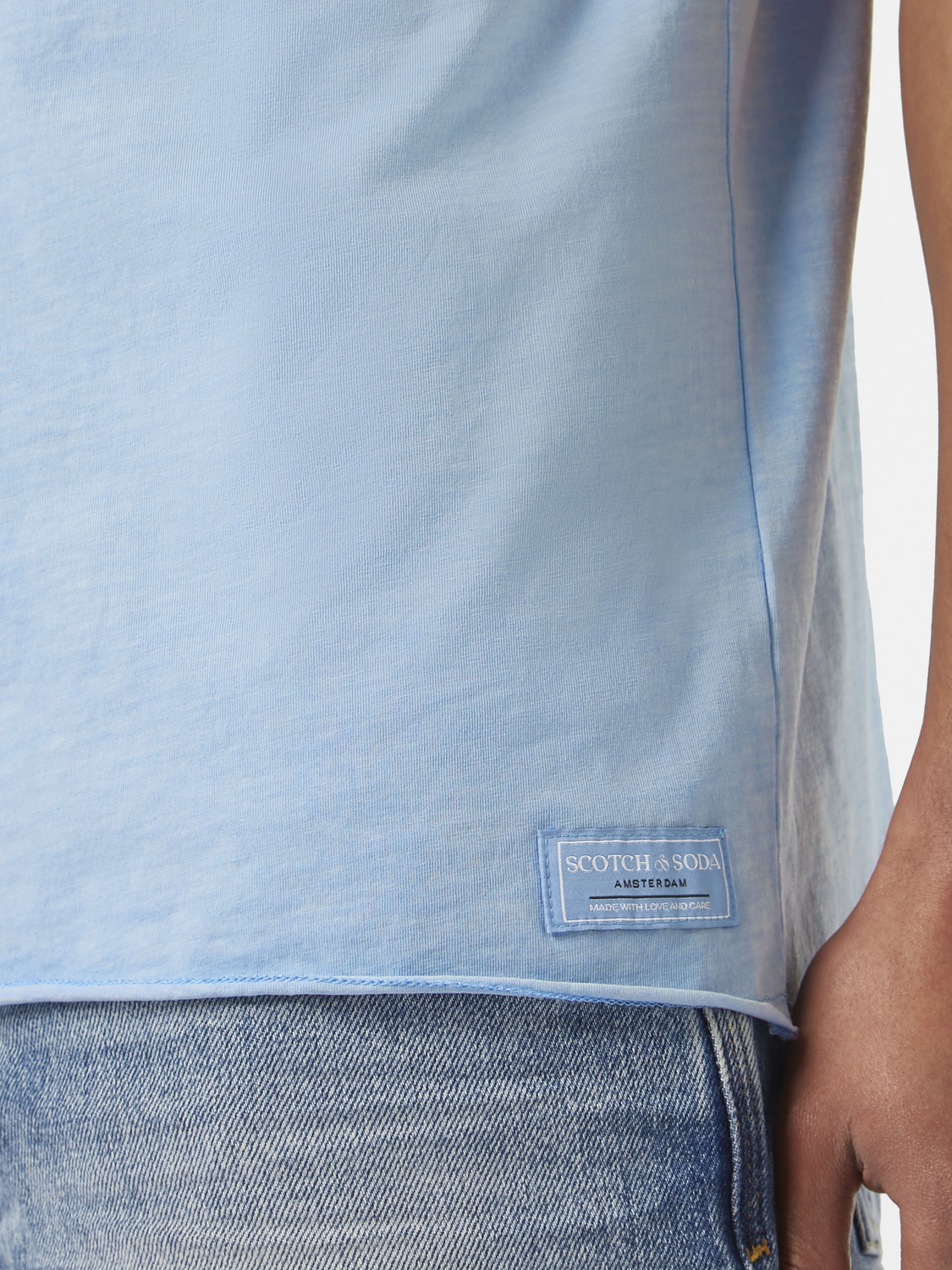 Raw Edge Relaxed Fit T-Shirt