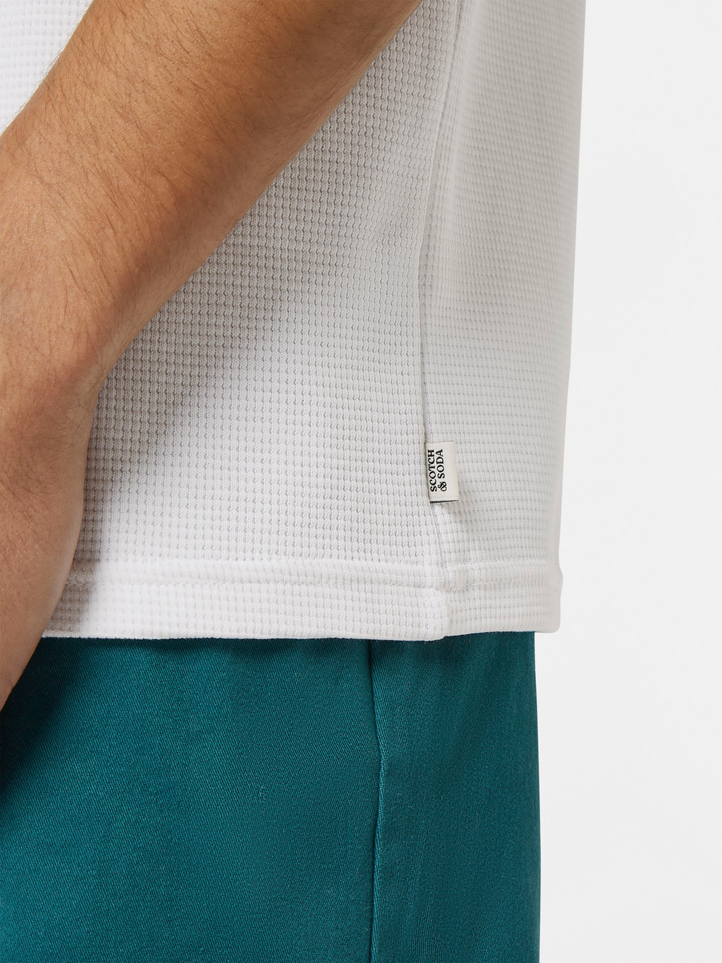 Relaxed Fit Waffle Logo T-Shirt