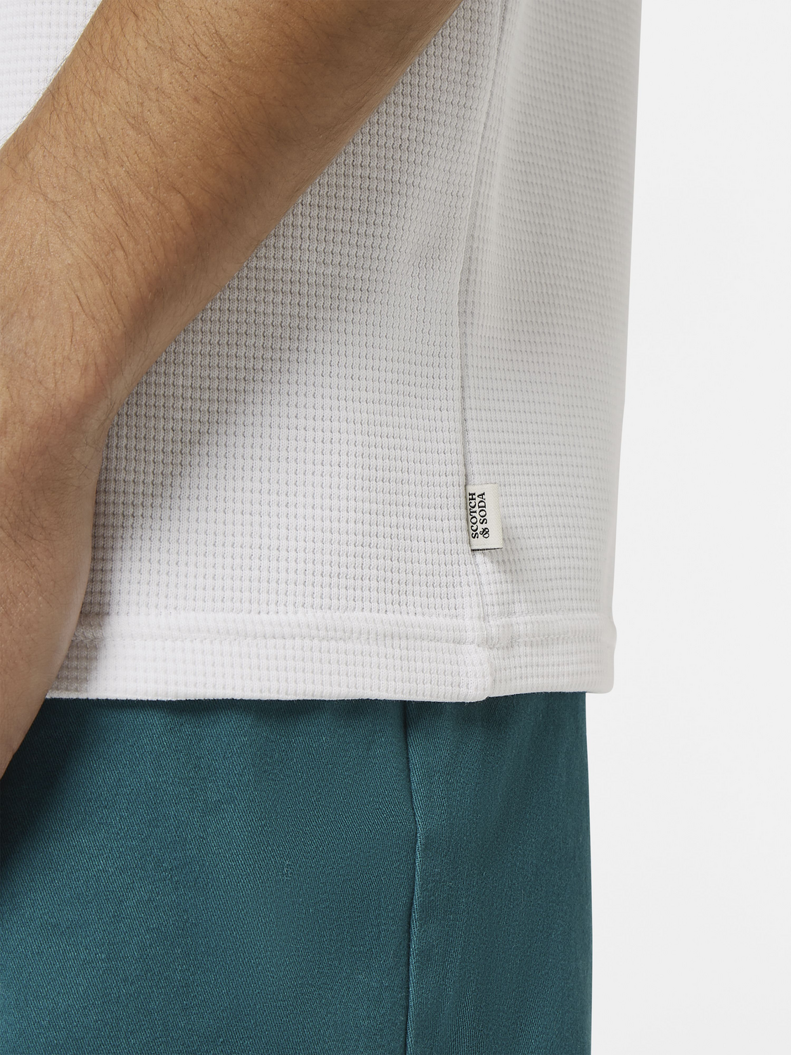 Relaxed Fit Waffle Logo T-Shirt