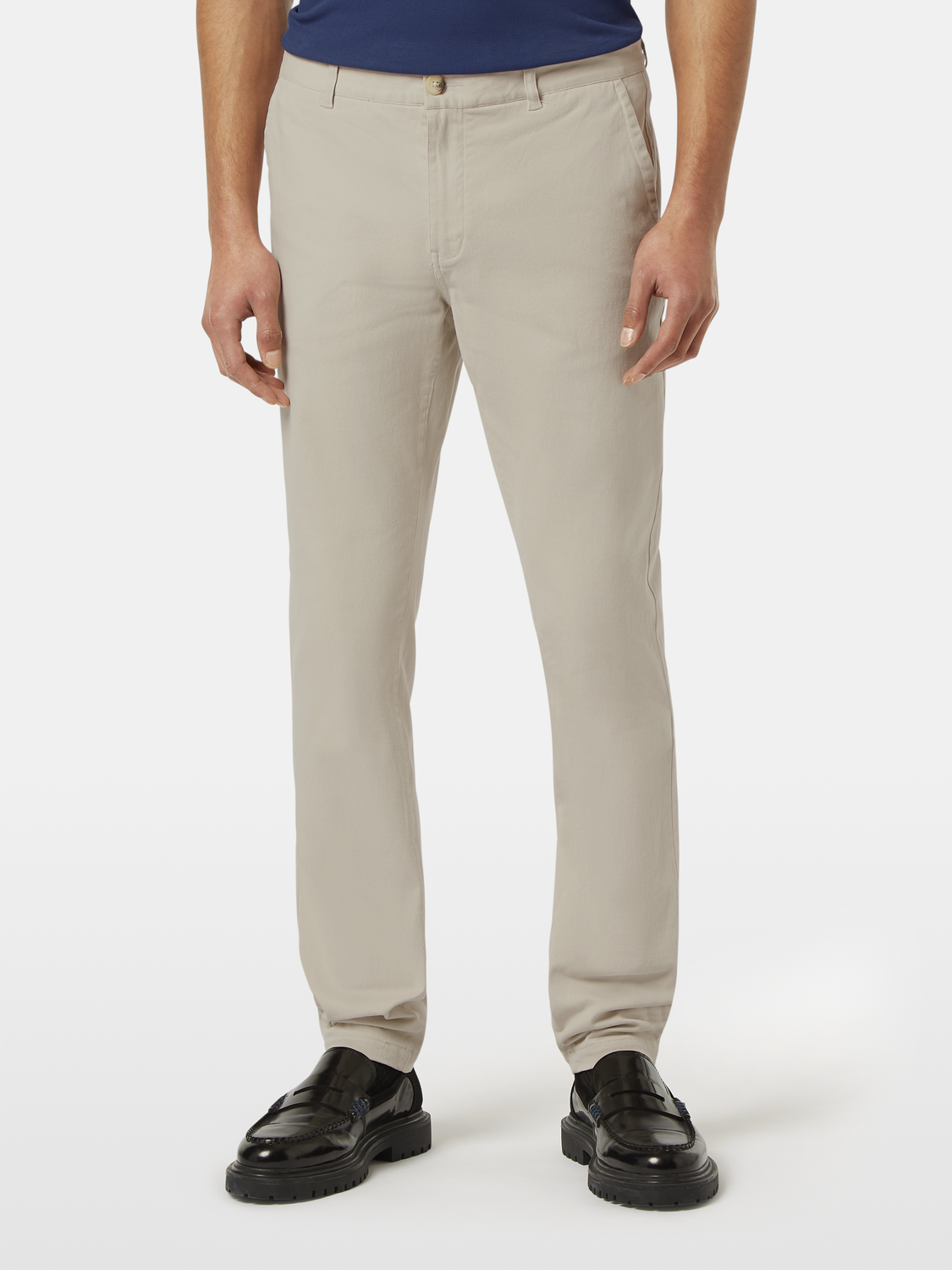 Mott Washed Cotton-Blend Twill Chino