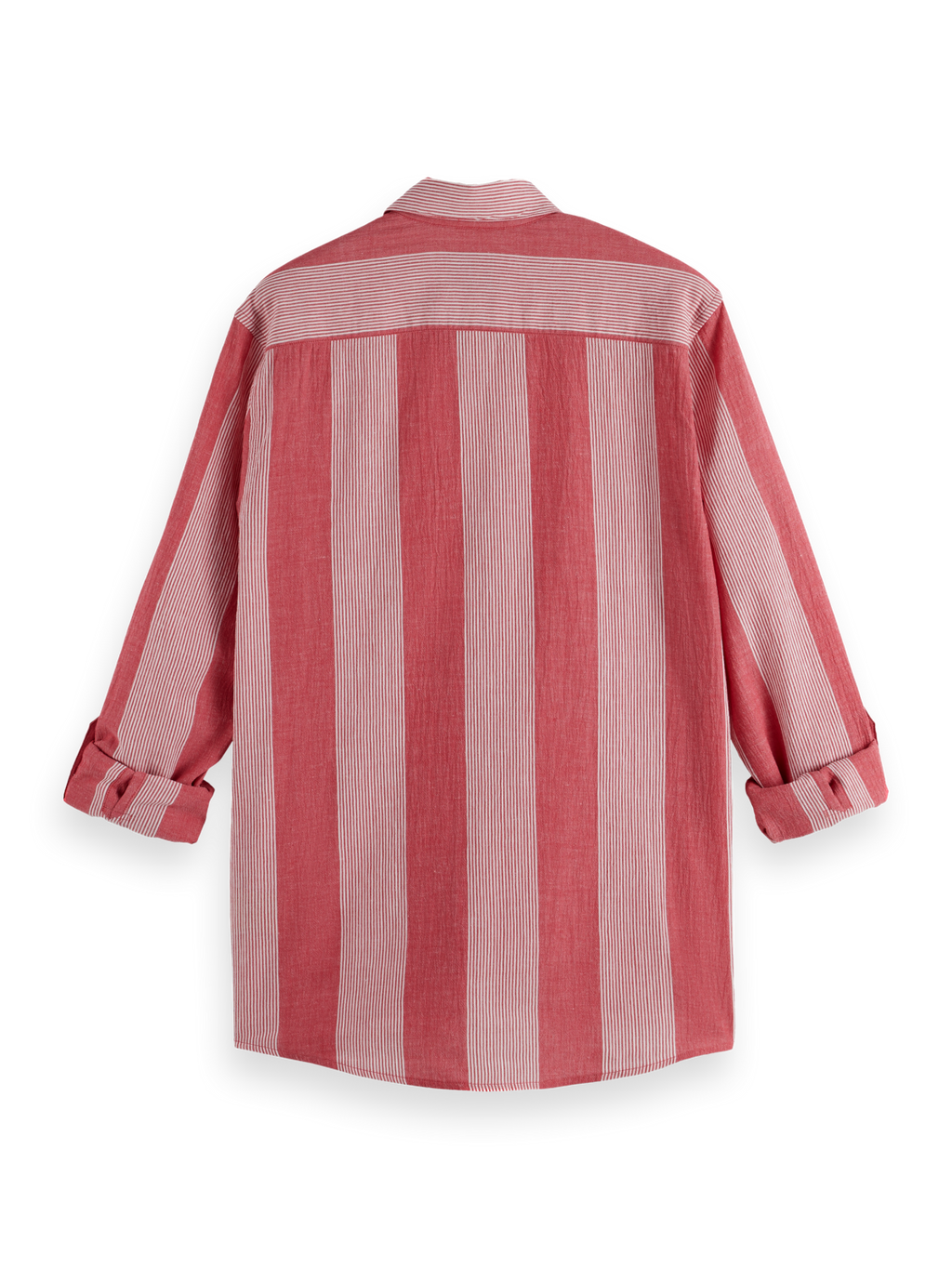 Crinkled-Stripe Regular Fit Shirt