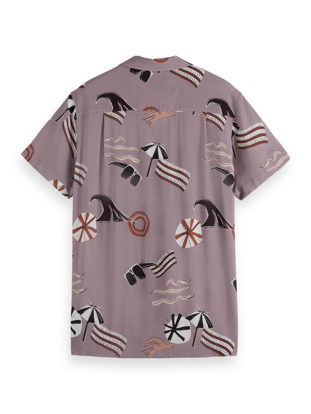 Regular-Fit Viscose Short Sleeve Shirt