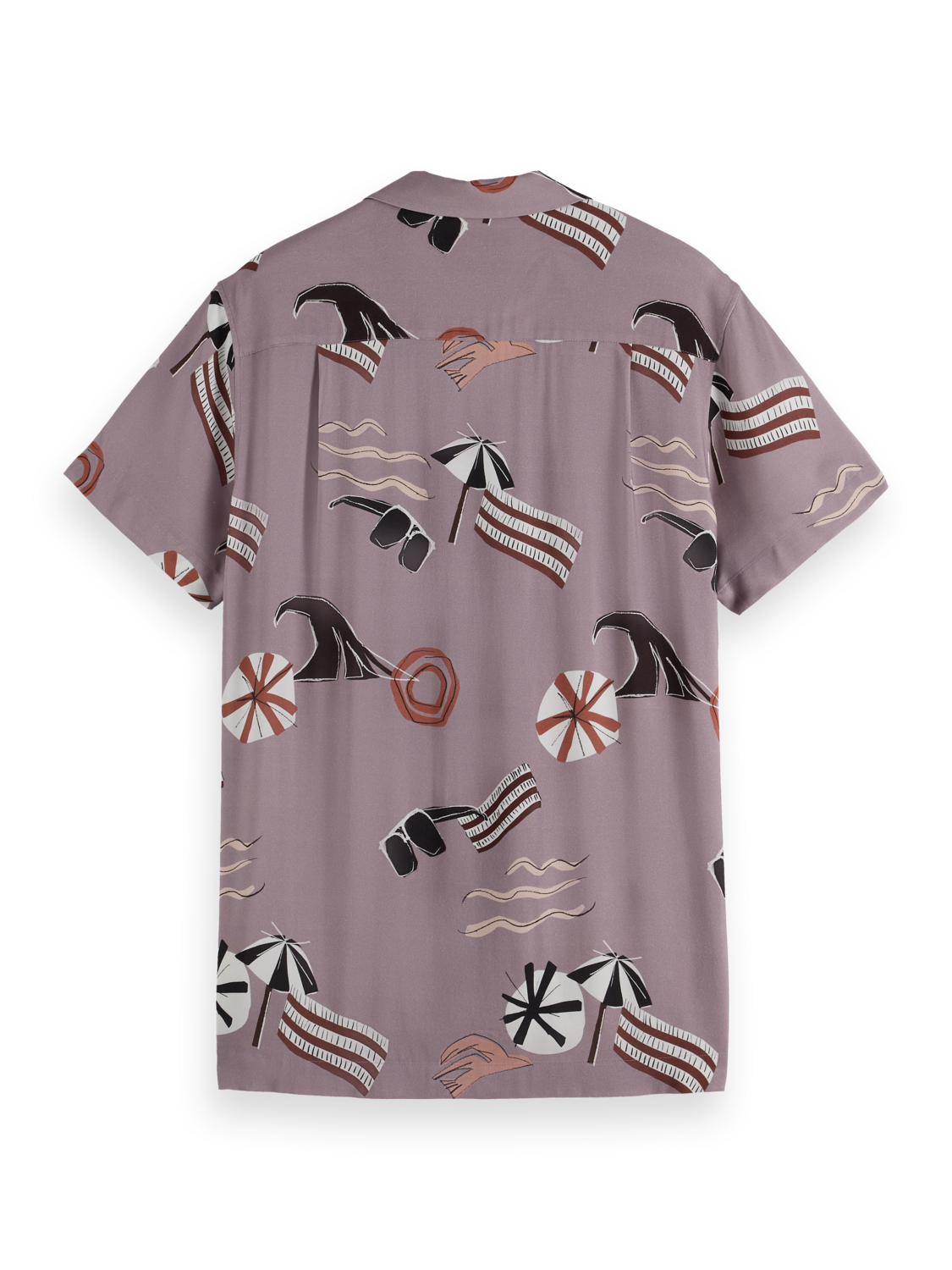 Regular-Fit Viscose Short Sleeve Shirt