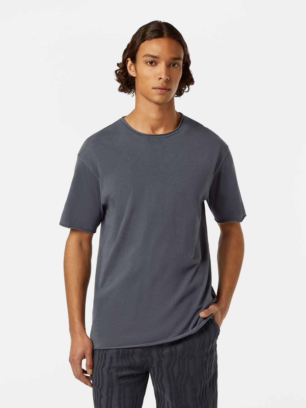 Relaxed-Fit Raw Edge T-Shirt