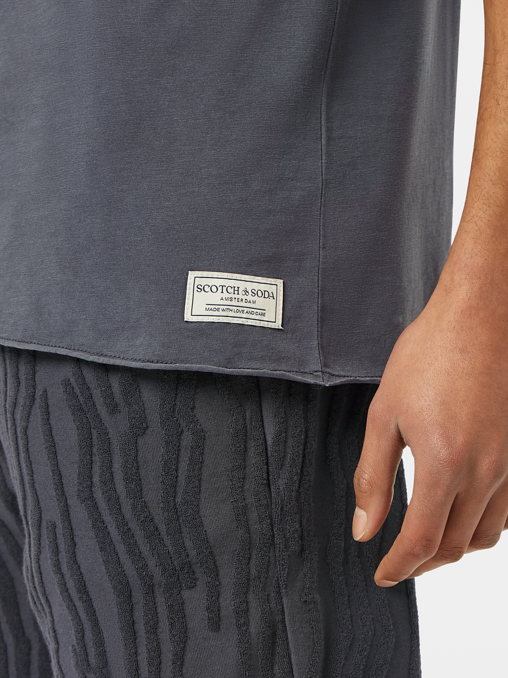 Relaxed-Fit Raw Edge T-Shirt