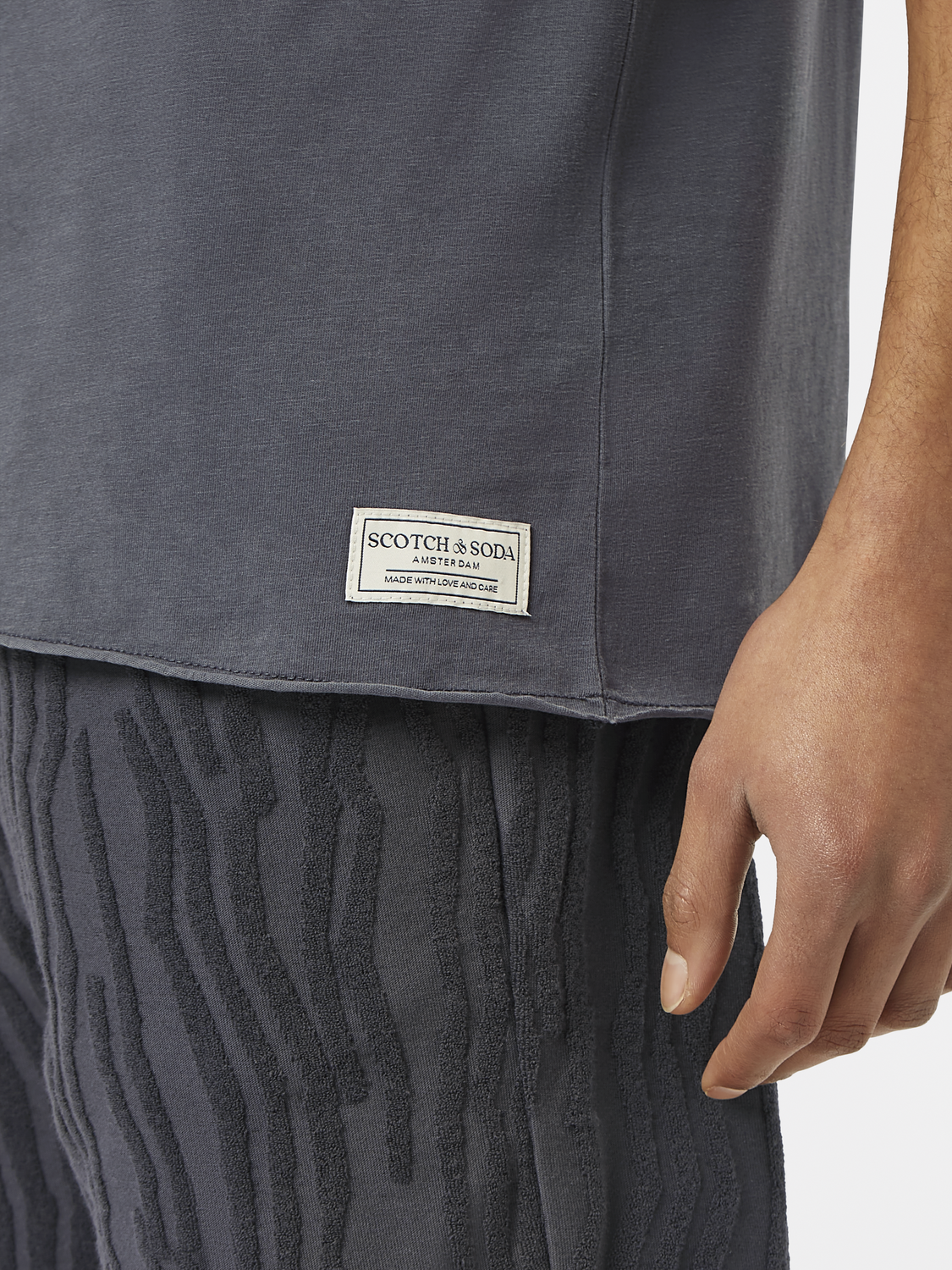 Relaxed-Fit Raw Edge T-Shirt