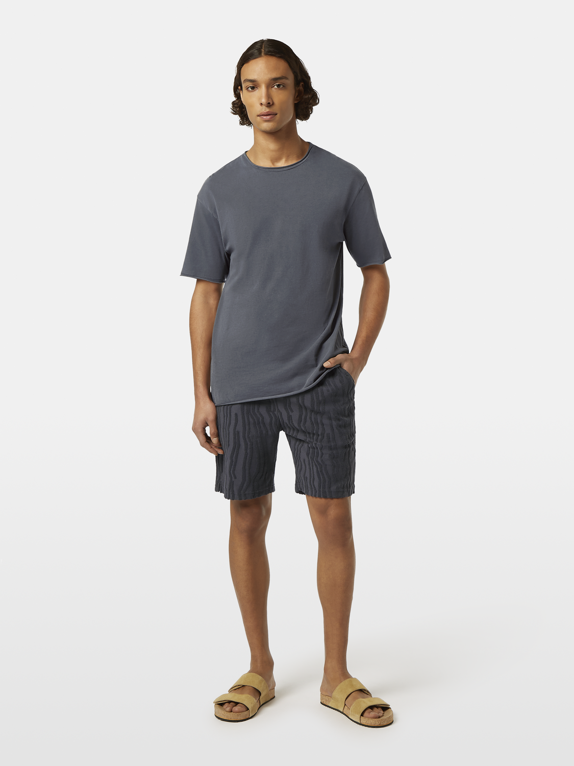 Relaxed-Fit Raw Edge T-Shirt