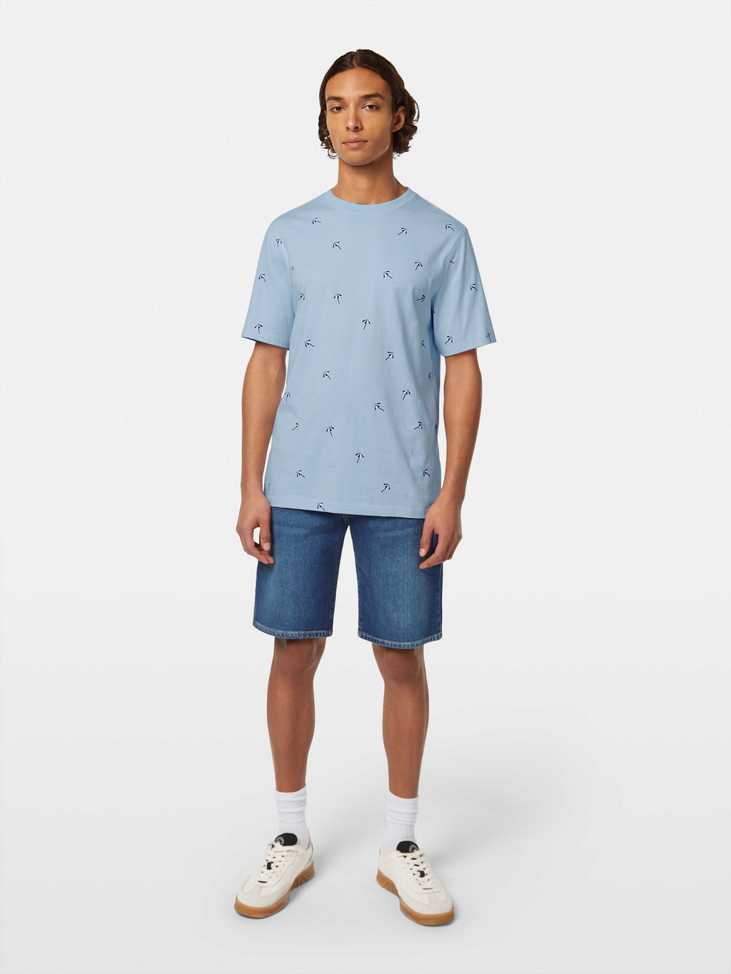 Regular-Fit Micro Printed T-Shirt