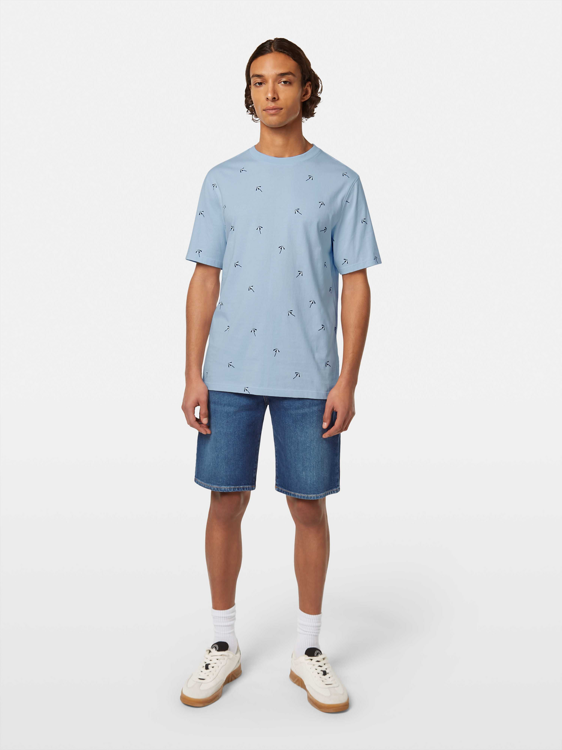 Regular-Fit Micro Printed T-Shirt