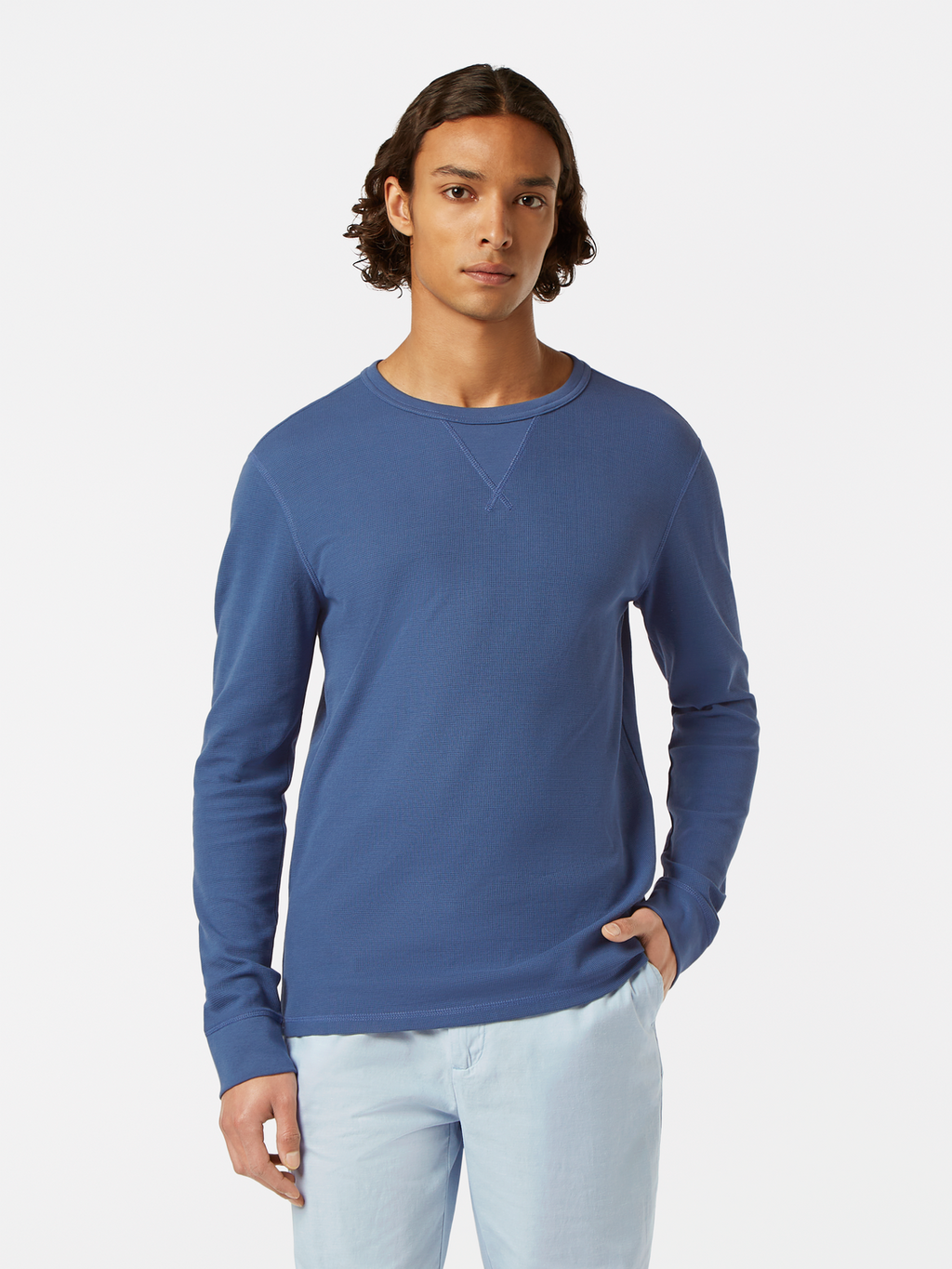 Regular-Fit Waffle Long-Sleeve T-Shirt