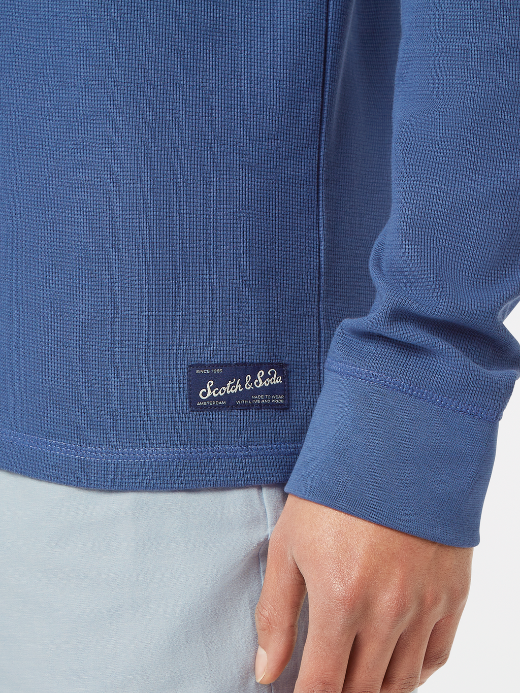 Regular-Fit Waffle Long-Sleeve T-Shirt