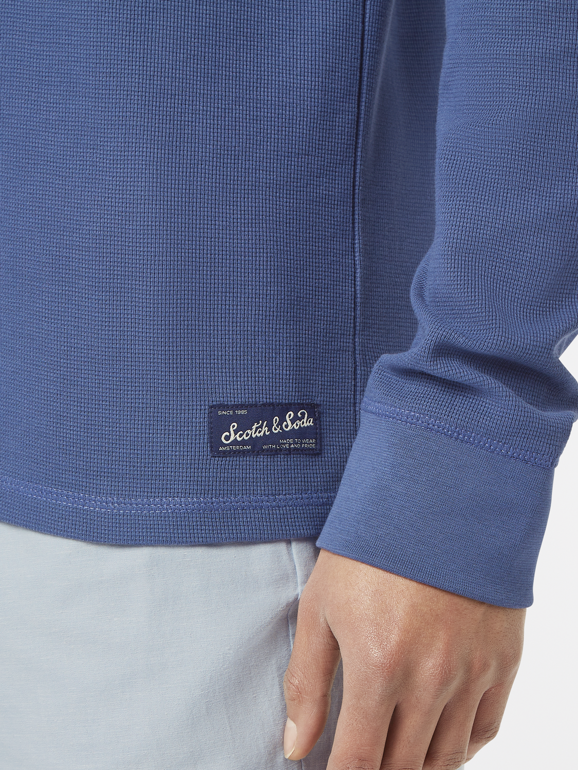 Regular-Fit Waffle Long-Sleeve T-Shirt