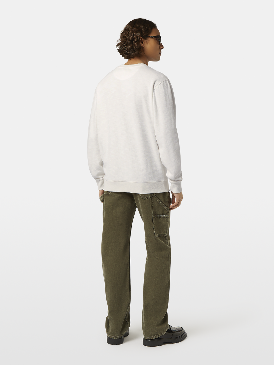 Regular-Fit Garment-Dyed Slub Sweatshirt