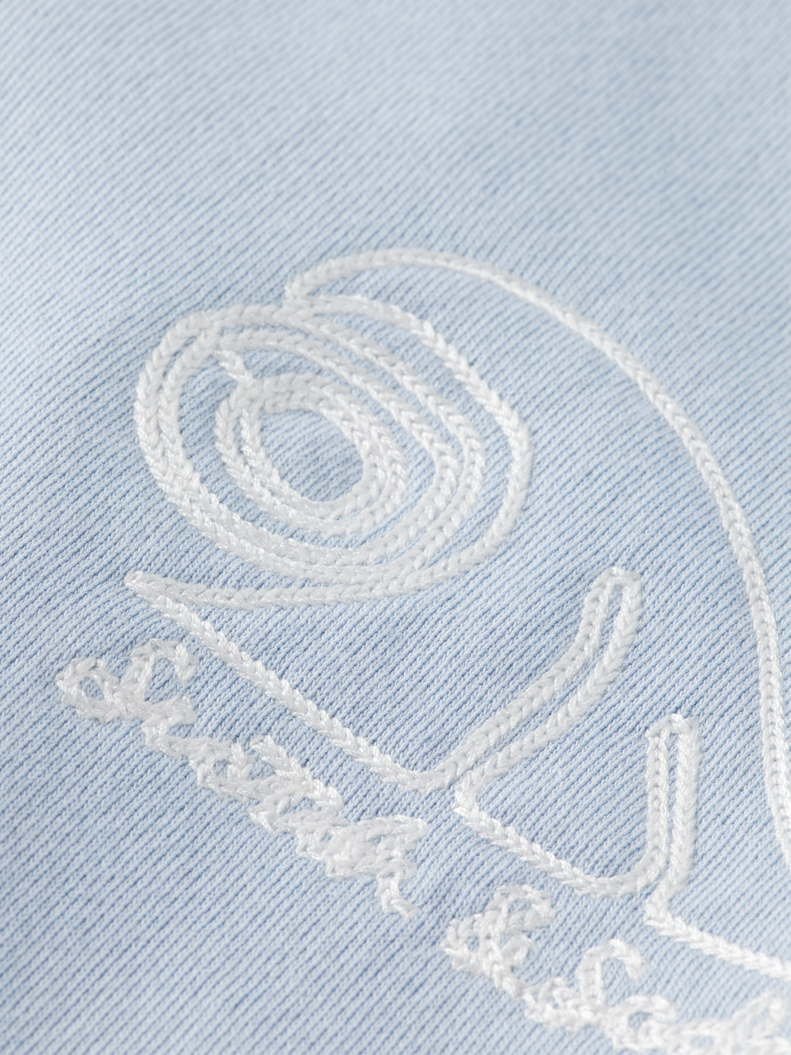 Relaxed-Fit Slub Embroidered Sweatshirt