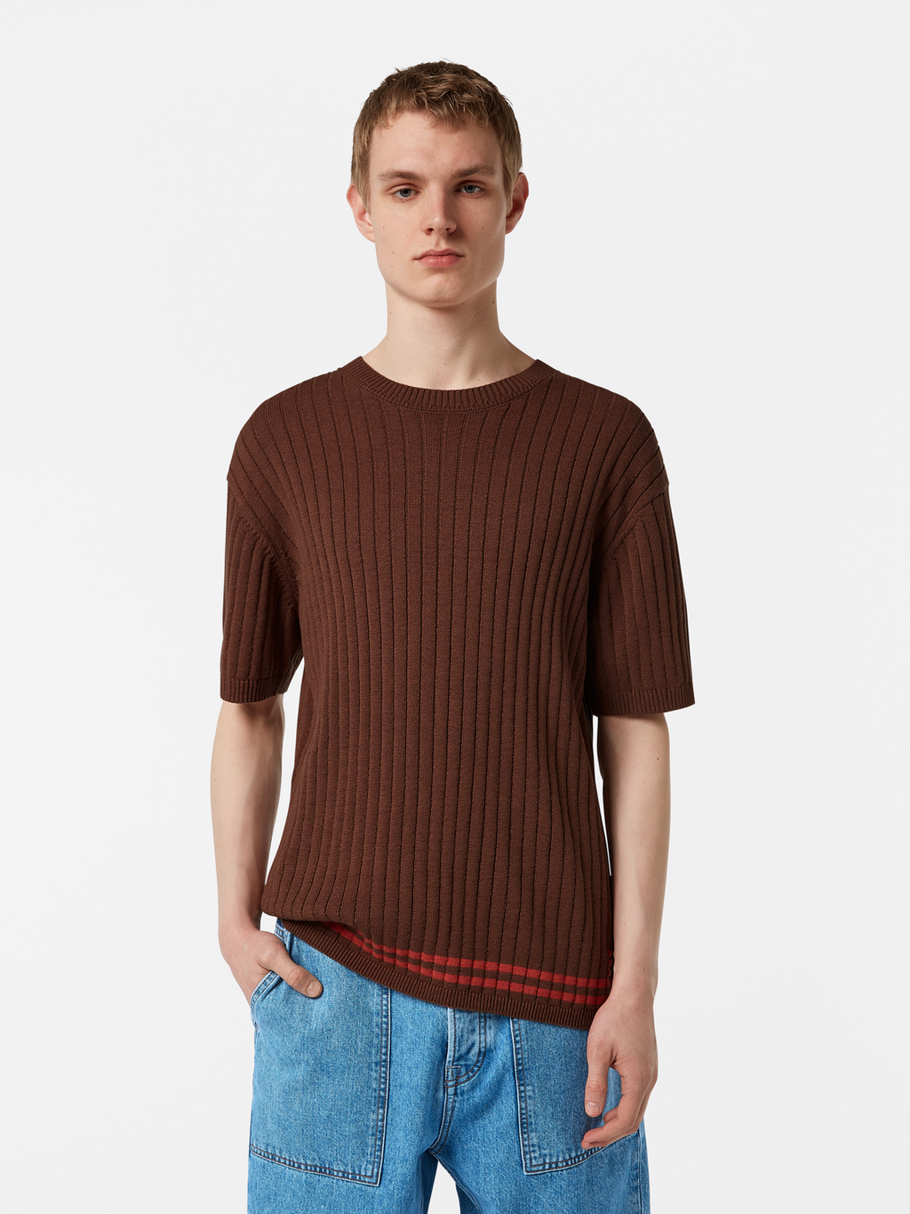 Structured Knit T-Shirt