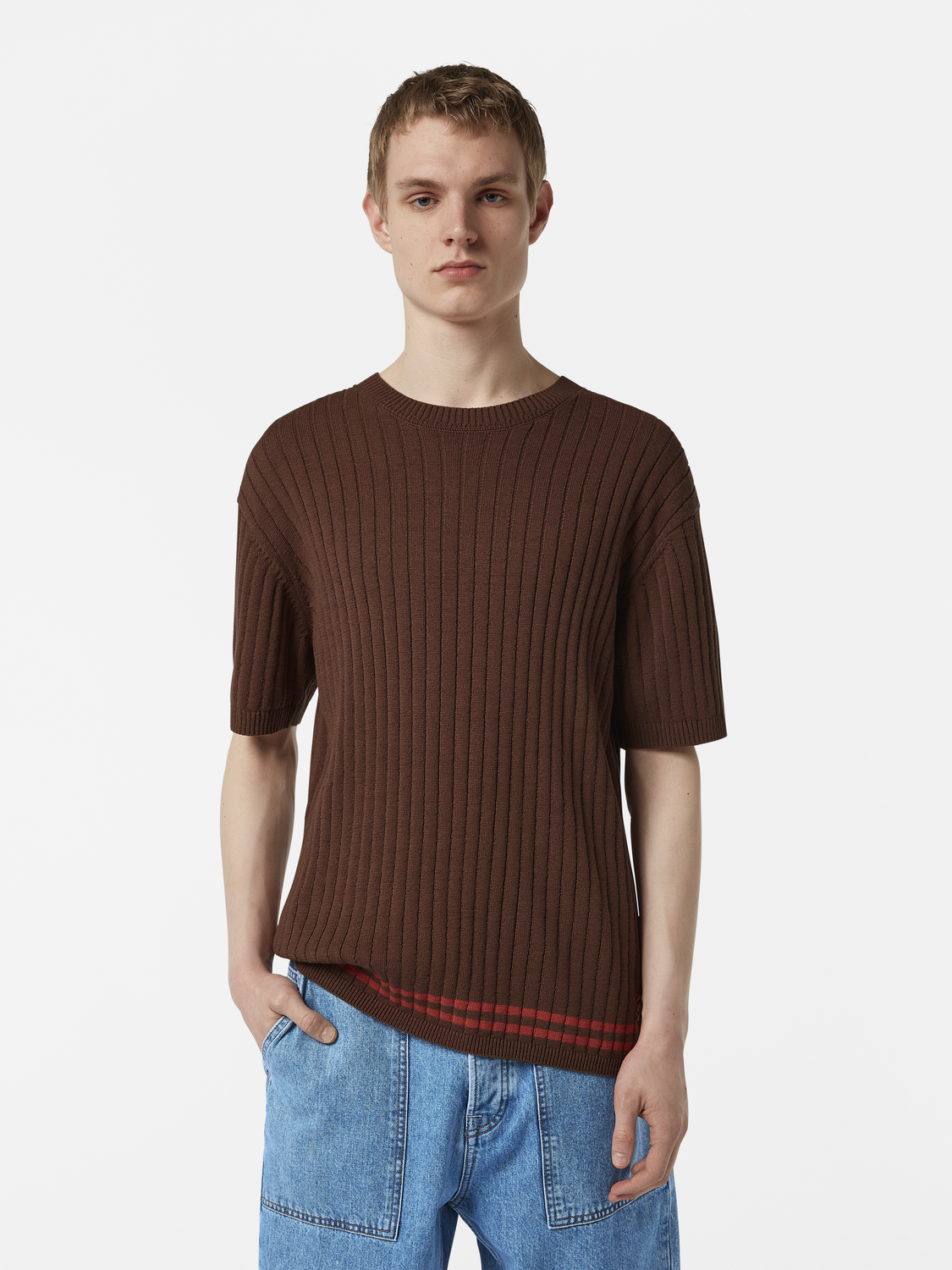 Structured Knit T-Shirt