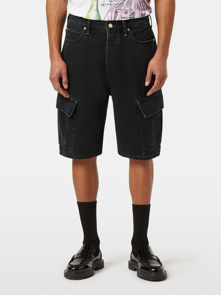 The Strand Loose Denim Cargo Short | Black Buzz – Scotch & Soda