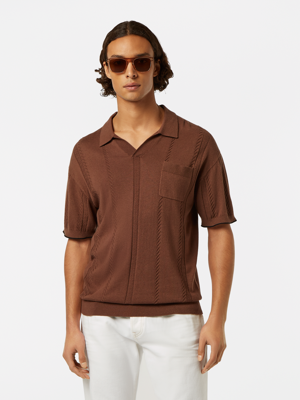 Relaxed-Fit Knit Polo