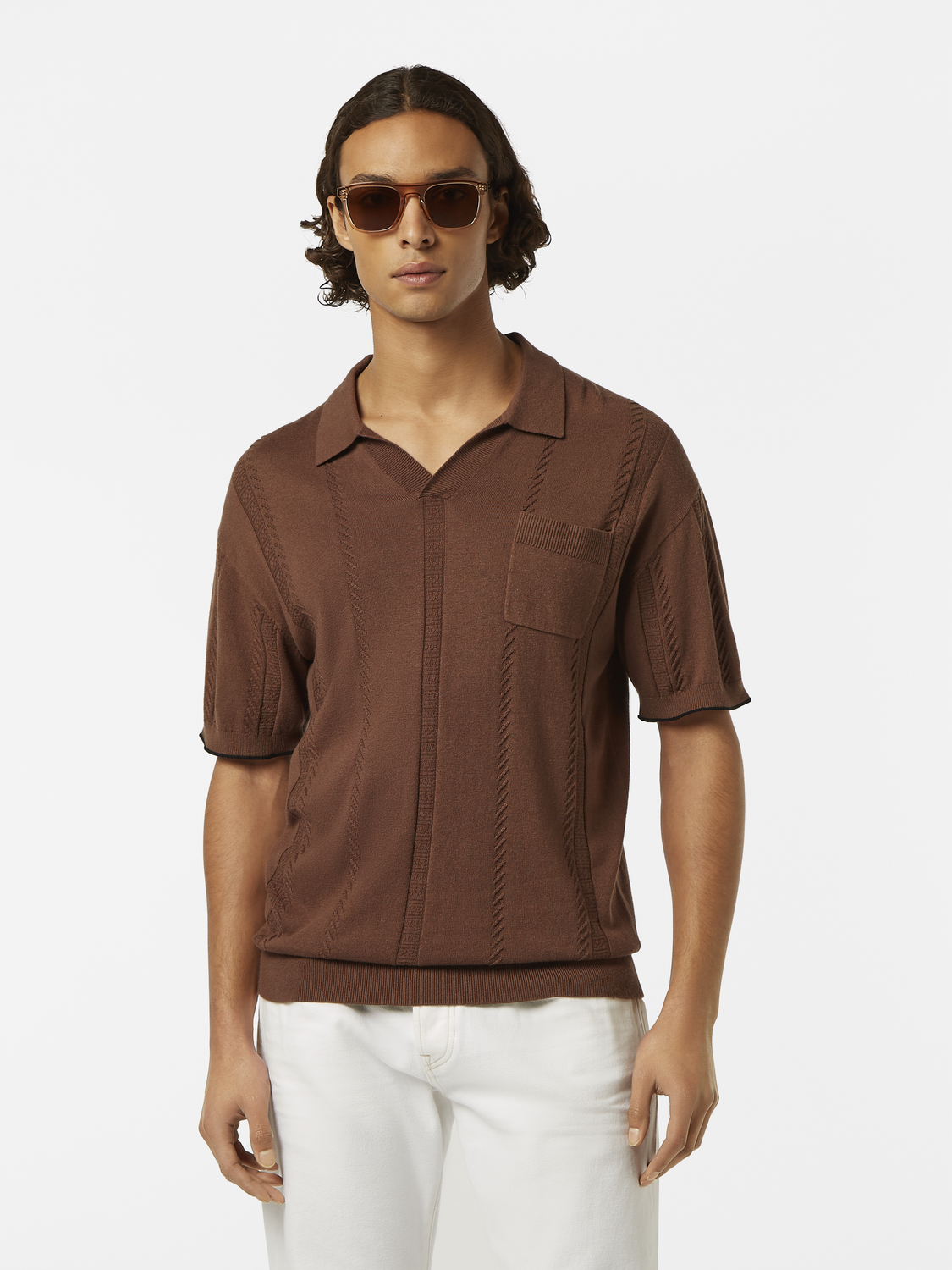Relaxed-Fit Knit Polo