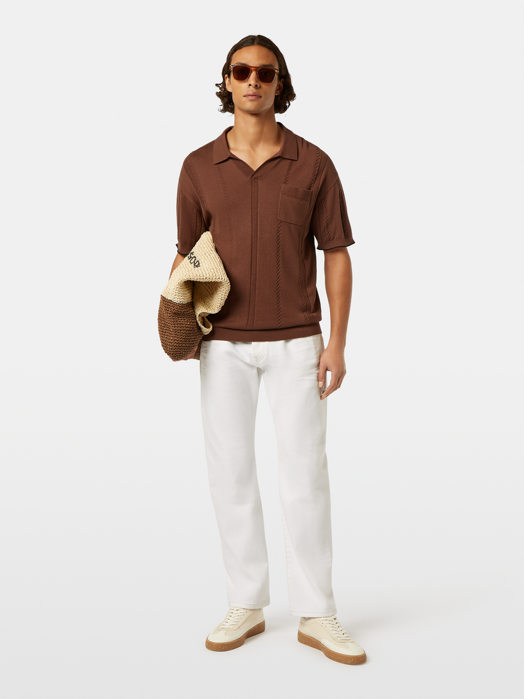 Relaxed-Fit Knit Polo