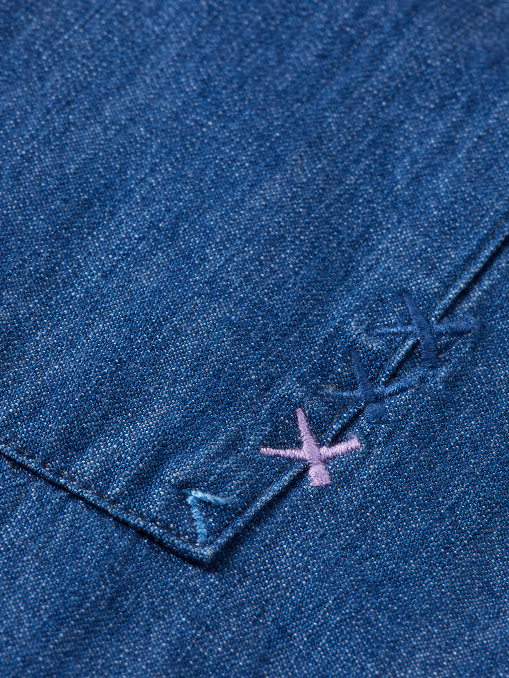 Lightweight Denim Quality Popover Workwear Shirt