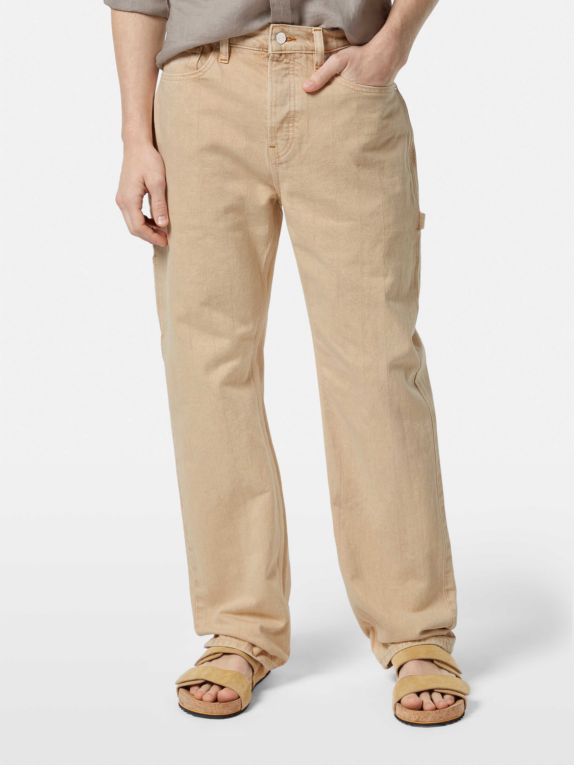 Verve Straight Workwear Jeans | Desert Sand
