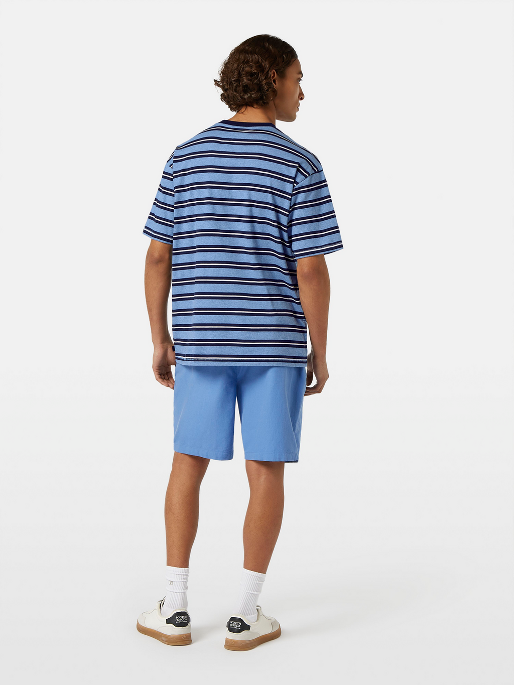 Yarn-Dyed Relaxed Fit Stripe T-Shirt